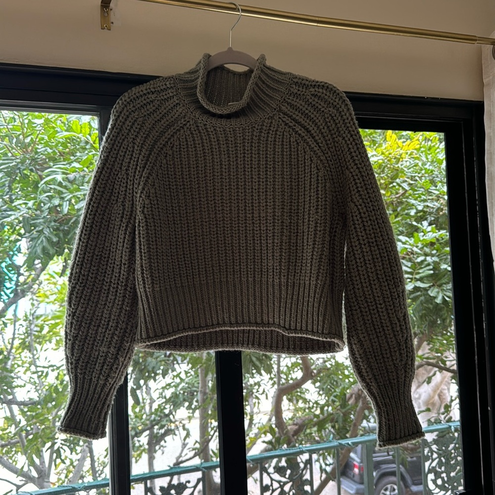 Olive green sweater
